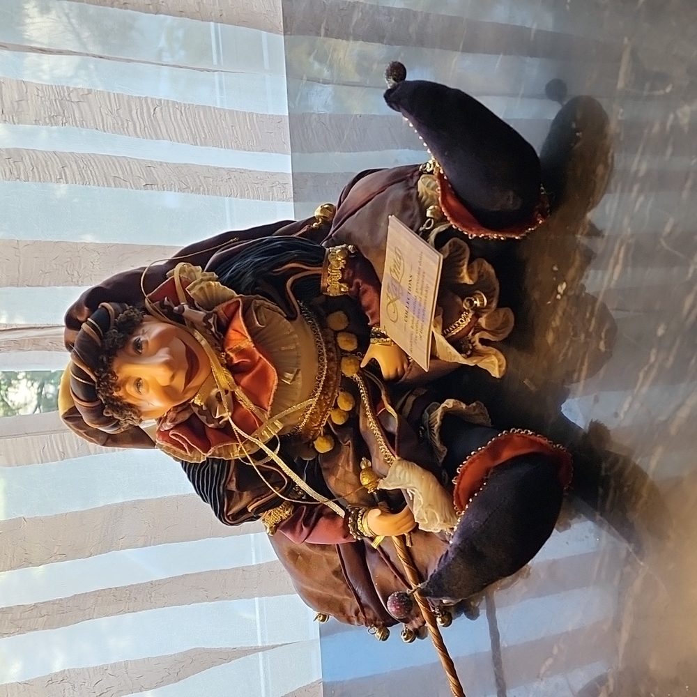 Vintage Kasma Collector Jester Porcelain Doll 💥RARE💥